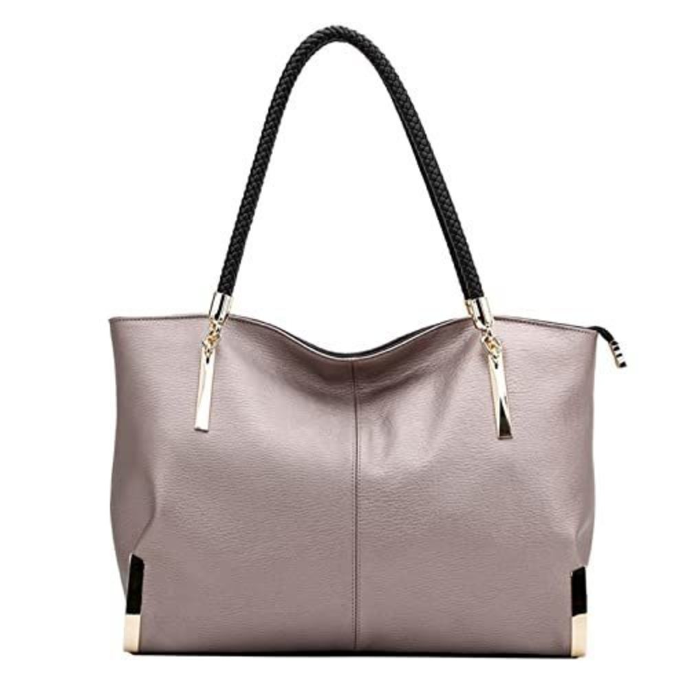 Elegant Handbags And Purses Fashion Top Handle Satchel Bag Pu Textured Strap B